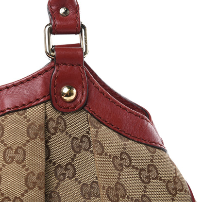Gucci Monogram Medium Sukey Tote Dark Red 13 of 20