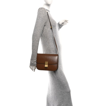 Celine Box Calfskin Medium Classic Box Flap Bag Camel 2 of 9