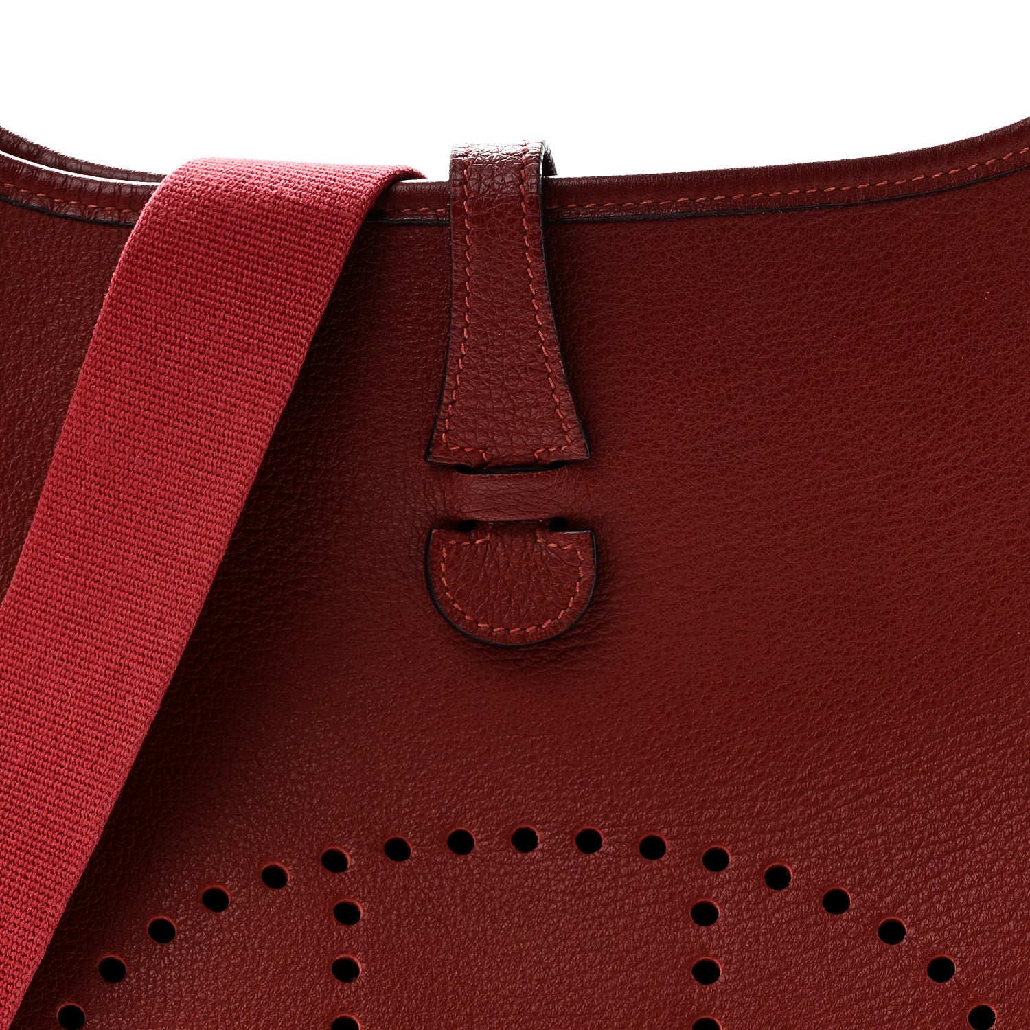 Hermes Buffle Skipper Evelyne PM Rouge Garance 8 of 10