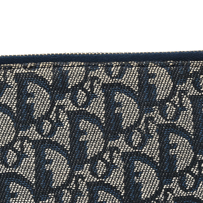 Christian Dior Monogram Mini Saddle Pochette Navy 7 of 9