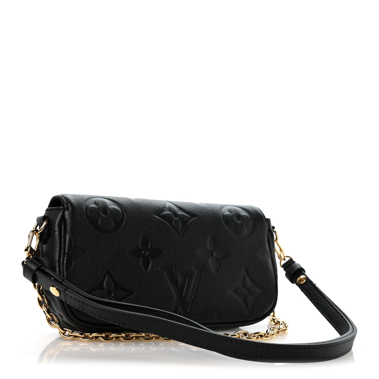 Louis Vuitton Empreinte Monogram Giant Ivy Wallet On Chain Black 3 of 11