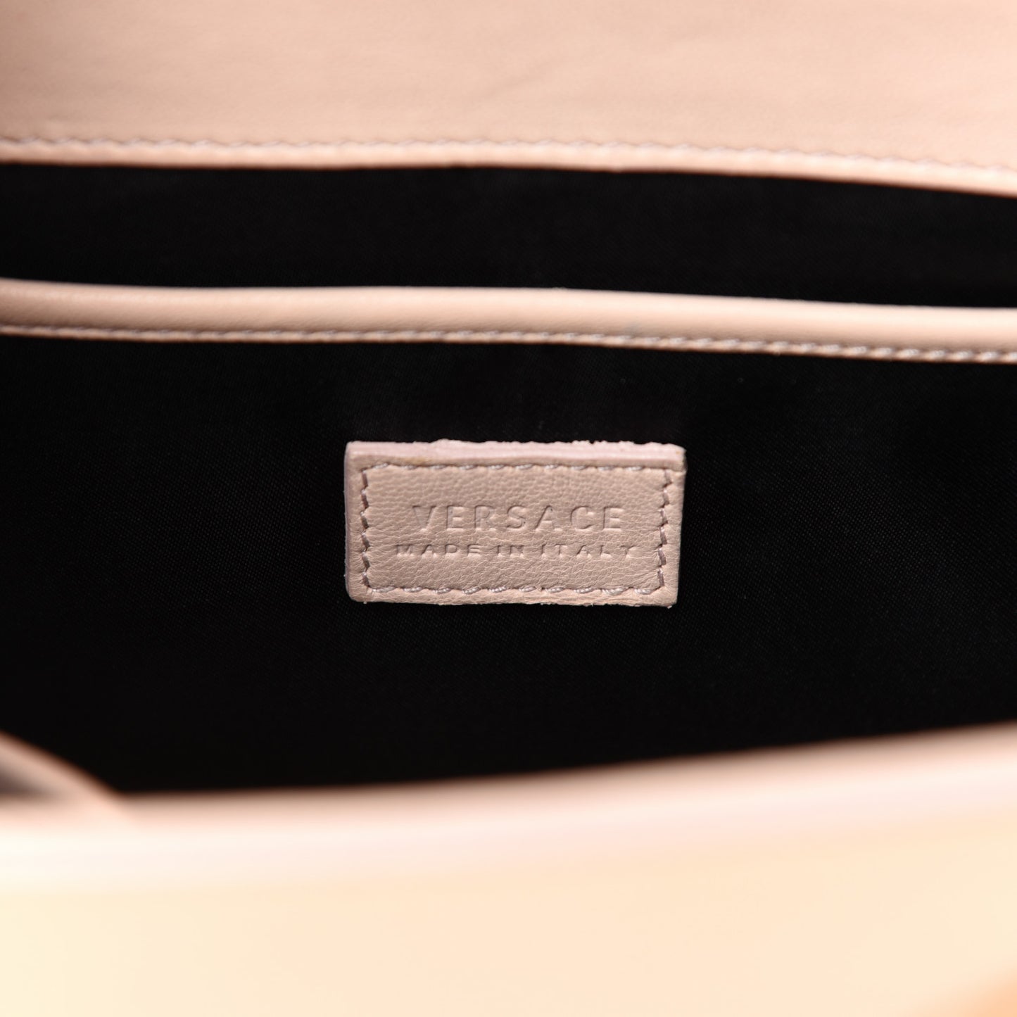 Patent Small Signature Bag Beige