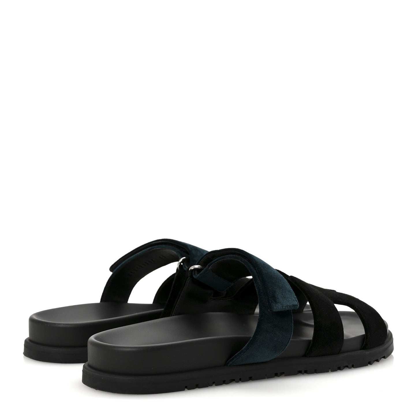 Velvet Womens Chypre Sandals 41 Black Vert Mousse