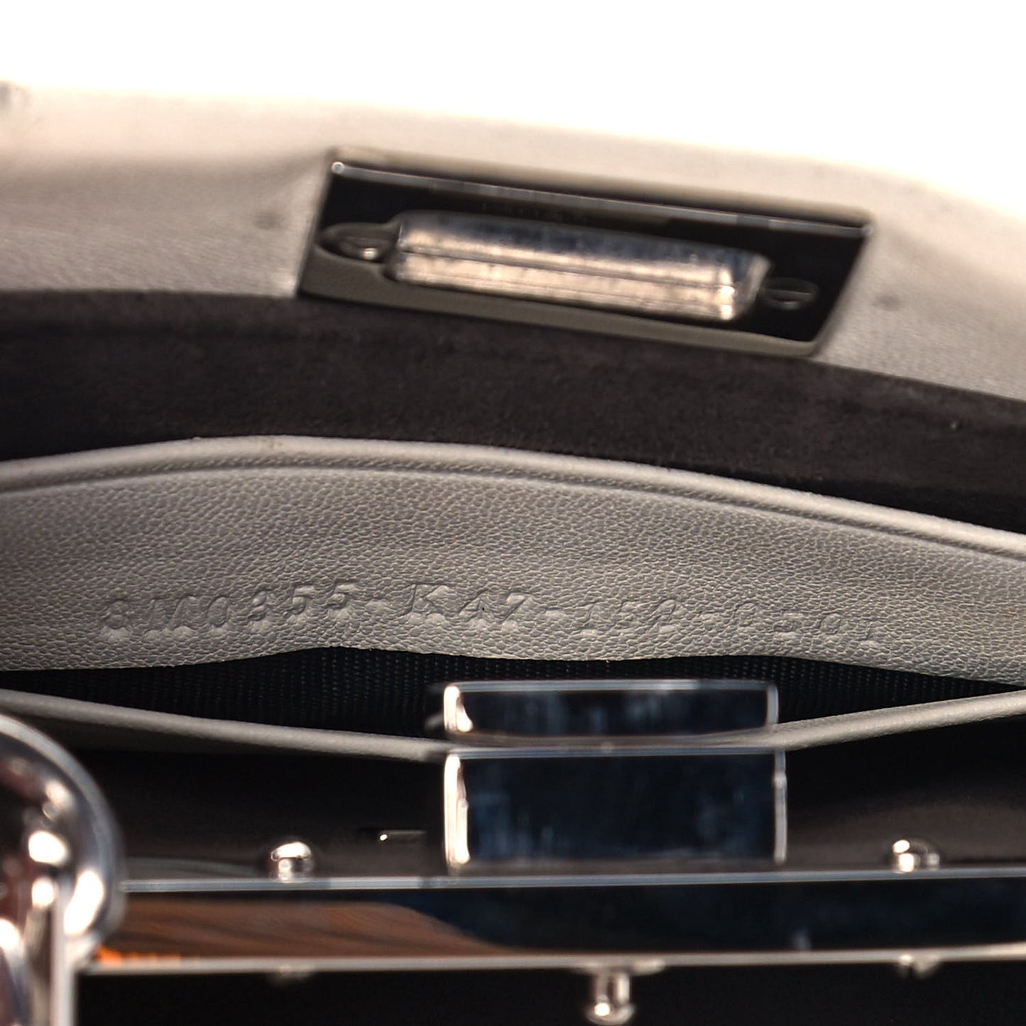 Shiny Nappa Micro Peekaboo Iconic Satchel White
