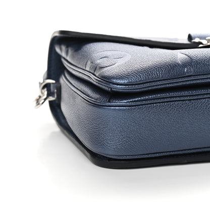 Louis Vuitton Metallic Empreinte Monogram Giant Pochette Metis Navy Nacre 7 of 8