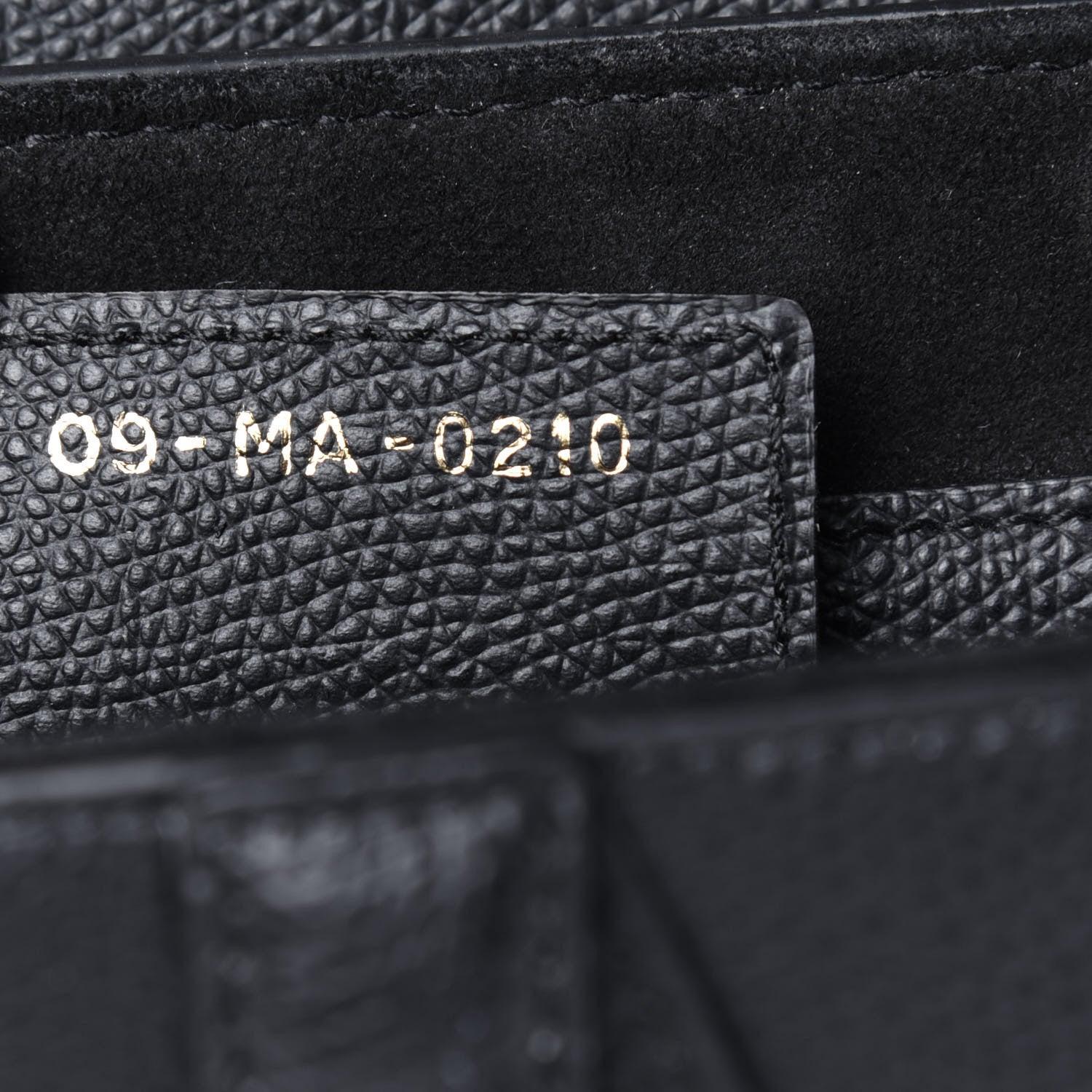 Christian Dior Grained Calfskin Saddle Bag Black 7 of 12