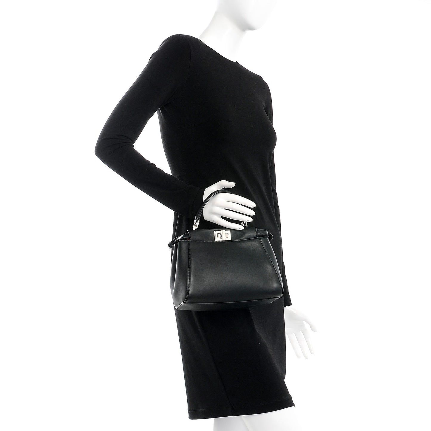 Nappa Karung Monster Eyes Mini Peekaboo Iconic Satchel Black Papavero