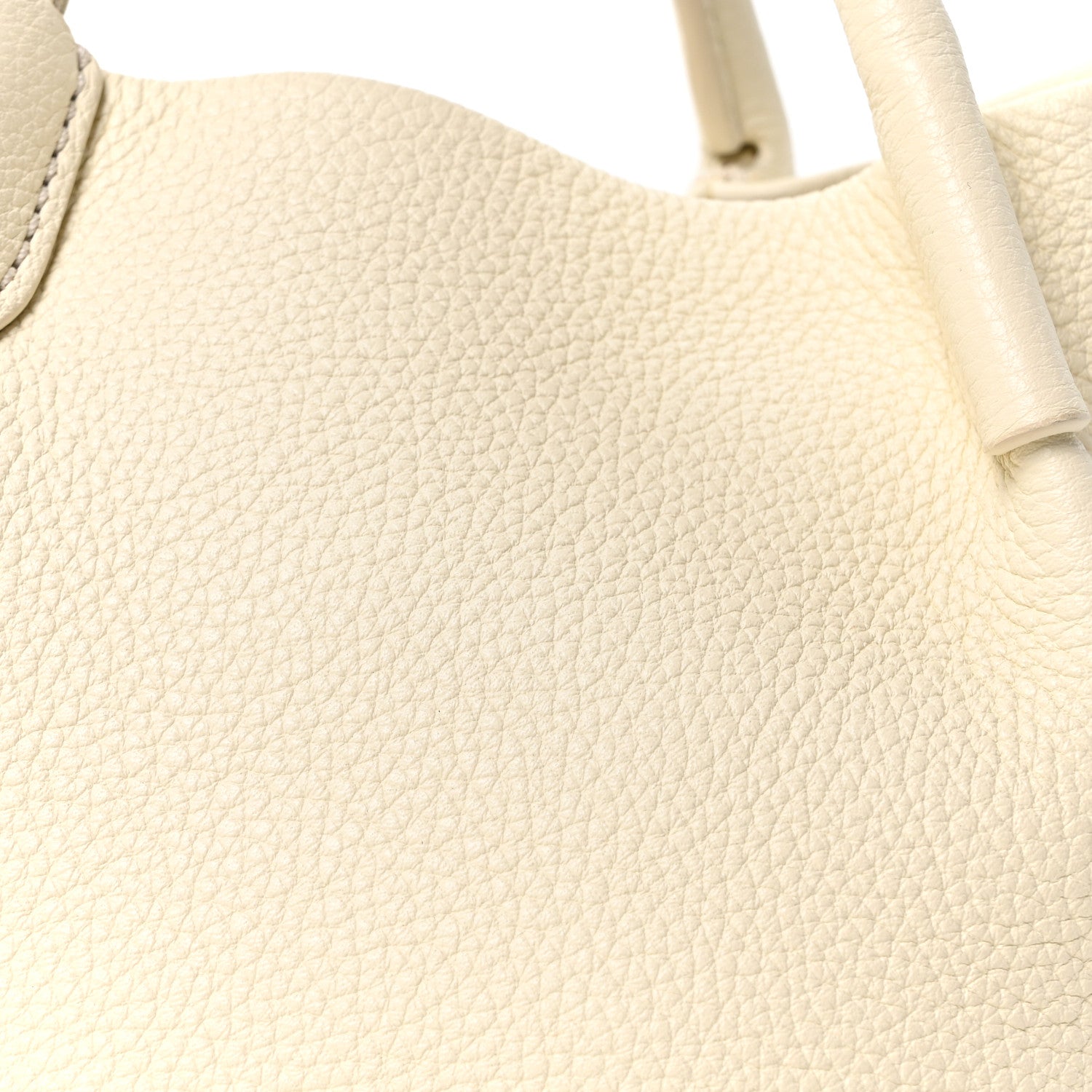 Loro Piana Grained Calfskin Micro Bale Bag Whisper White 7 of 9