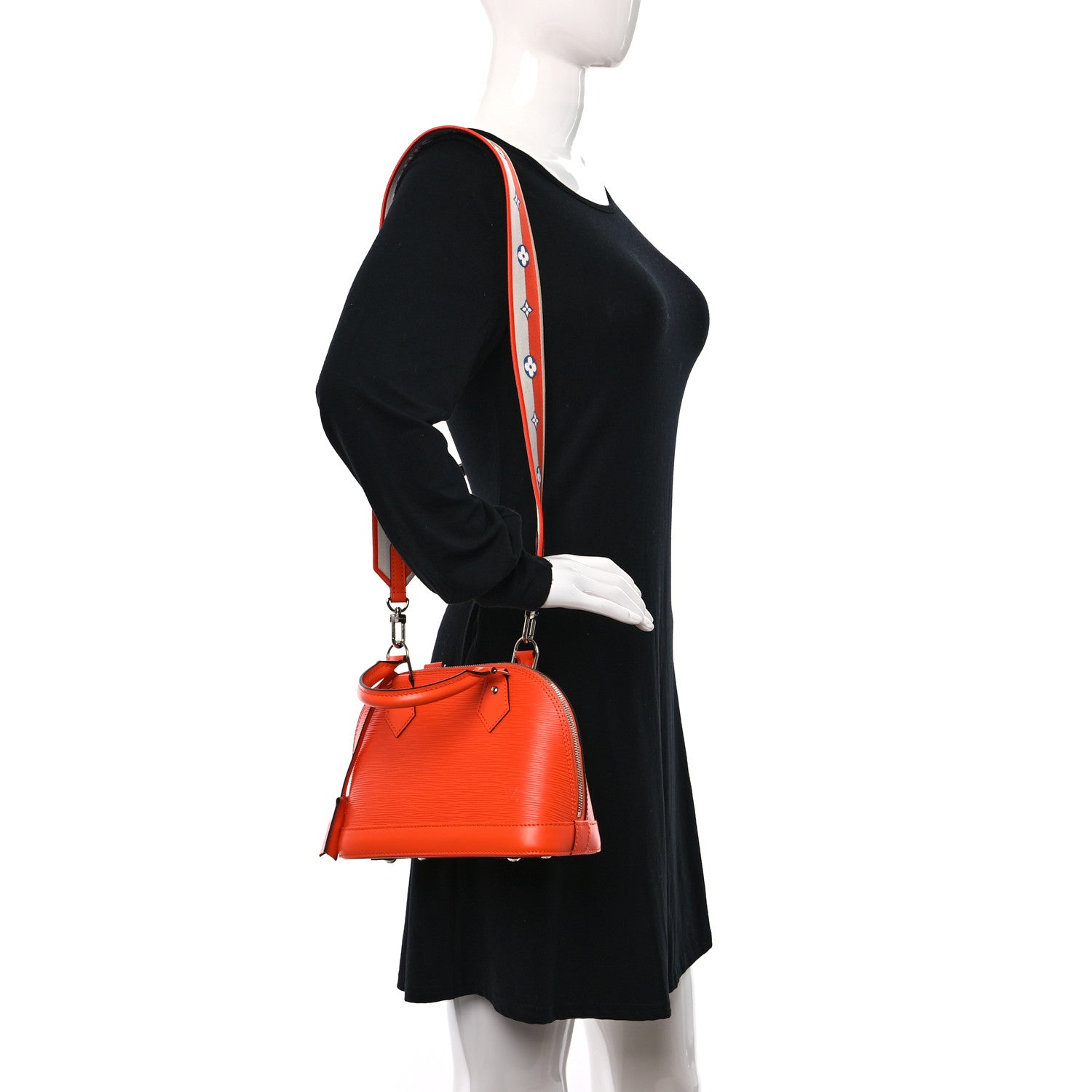 Louis Vuitton Epi Jacquard Alma BB Orange 2 of 8