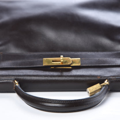 Hermes Box Kelly Retourne 28 Chocolate 39 of 45