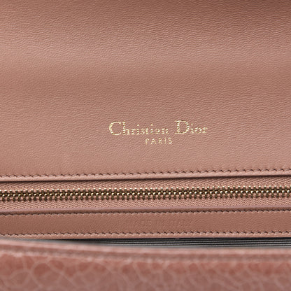 Christian Dior Ceramic Effect Deerskin Medium Diorama Flap Bag Dark Petal 5 of 7