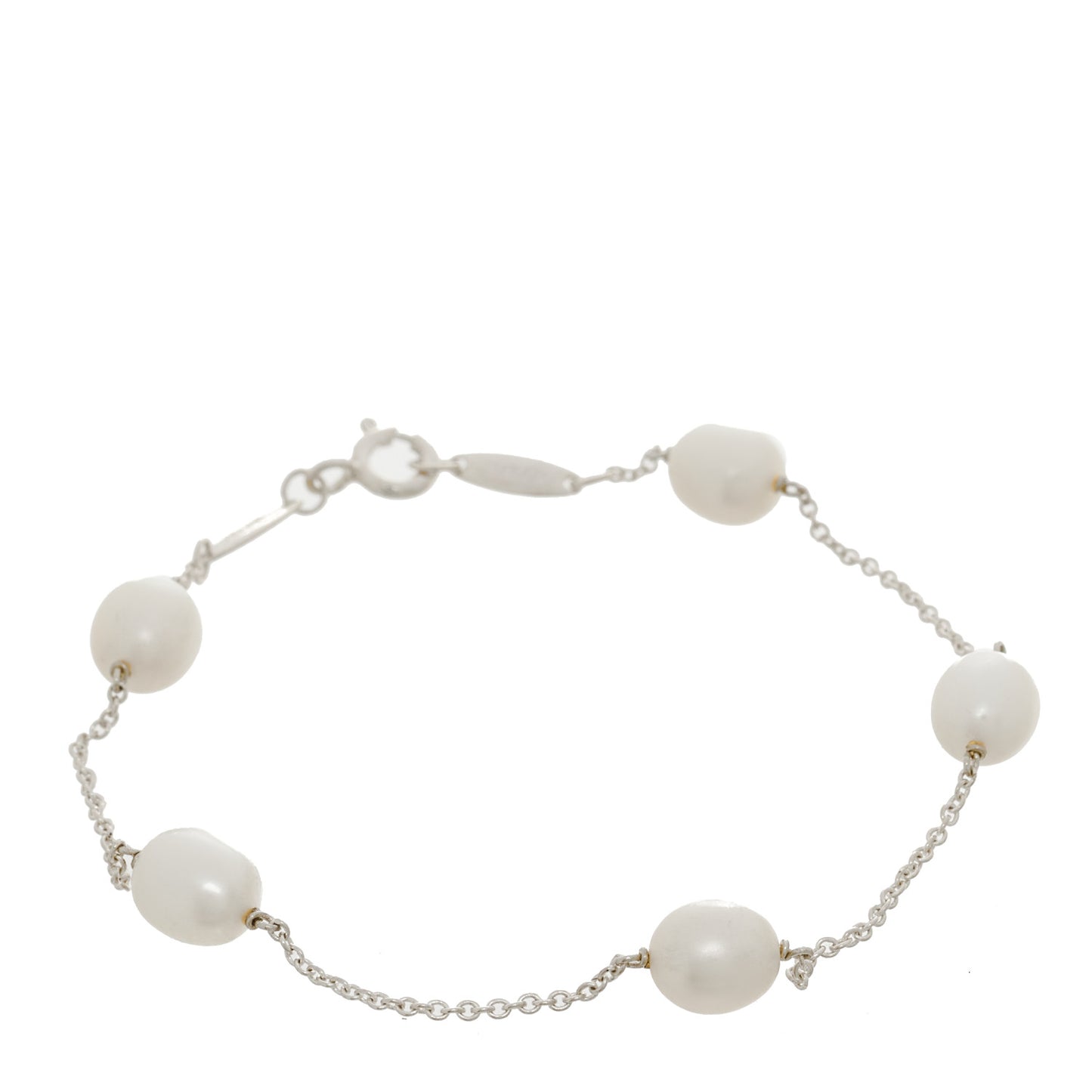 Sterling Silver Freshwater Cultured Pearl Elsa Peretti Pearls By The Yard Bracelet