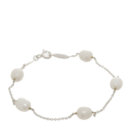 Tiffany Sterling Silver Freshwater Cultured Pearl Elsa Peretti Pearls By The Yard Bracelet 1 of 3