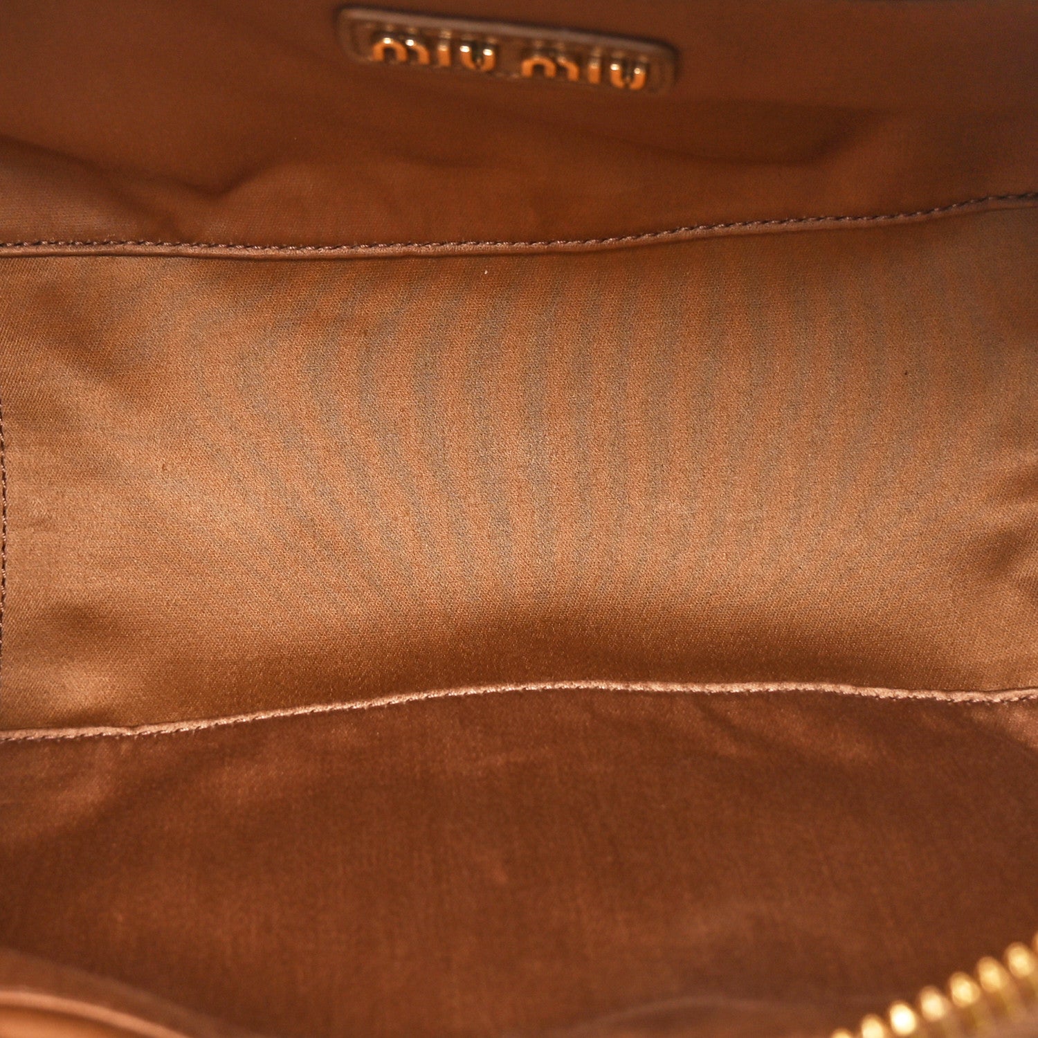 Miu Miu Nappa Matelasse Large Arcadie Top Handle Bag Caramel 5 of 9