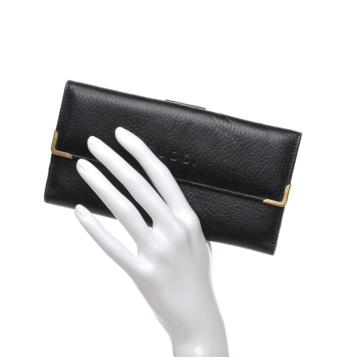 Calfskin Continental Wallet Black