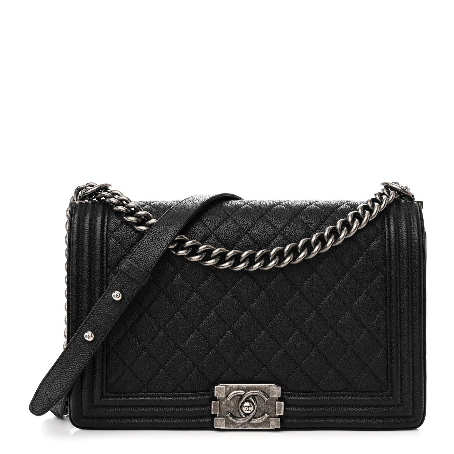 Chanel Caviar Quilted New Medium Boy Flap Black 1 of 11