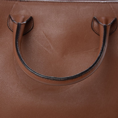 Burberry Grainy Calfskin House Check Medium Banner Tote Tan 13 of 15