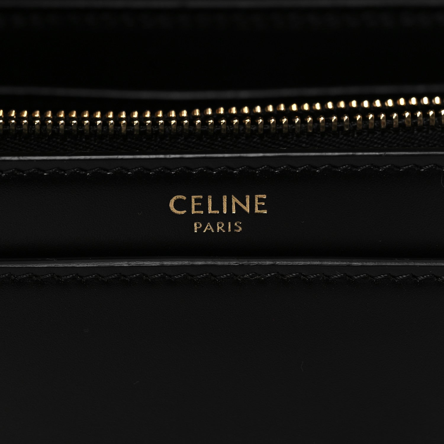 Celine Satinated Calfskin 16 Chain Bag Black 5 of 9