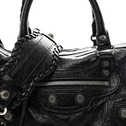 Balenciaga Agneau Arena Medium Le Cagole Duffle Crossbody Bag Black 9 of 11
