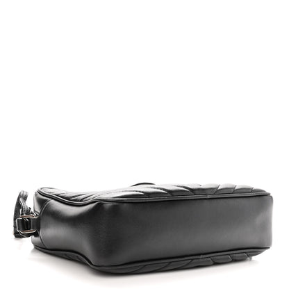 Saint Laurent Calfskin Matelasse Monogram Lou Camera Bag Black 3 of 8