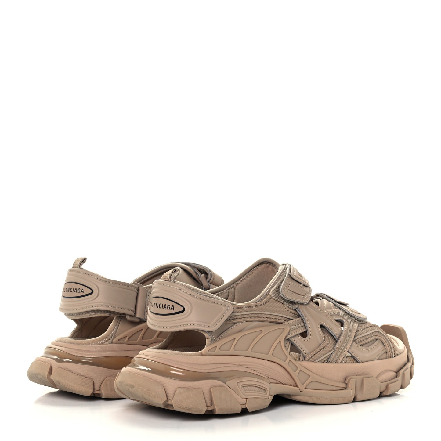 Neoprene Rubber Womens Track Sandals 36 Full Beige