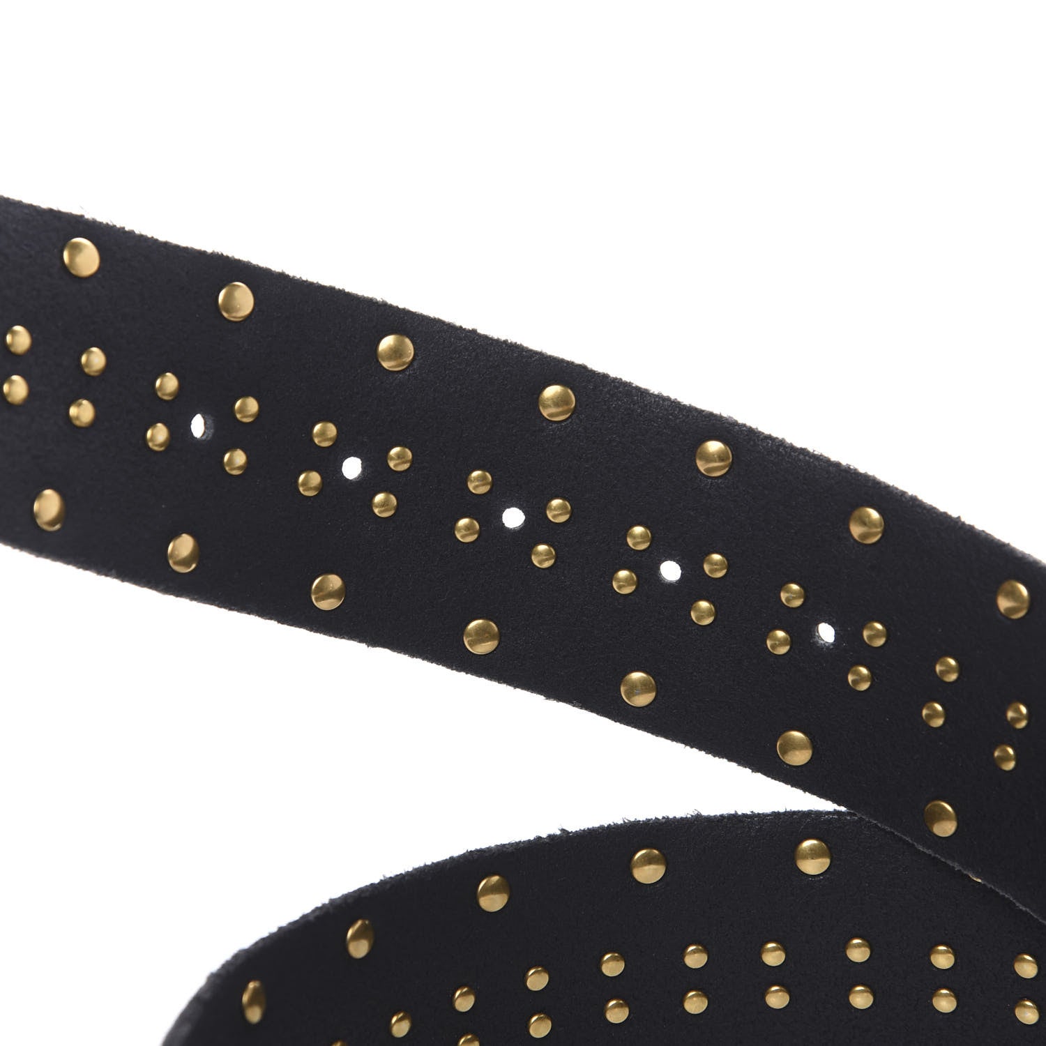 Gucci Calfskin Lion Head Studded Belt 85 34 Black 4 of 5
