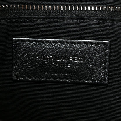 Saint Laurent Crinkled Calfskin Matelasse Monogram Medium Niki Chain Satchel Greyish Brown 6 of 11