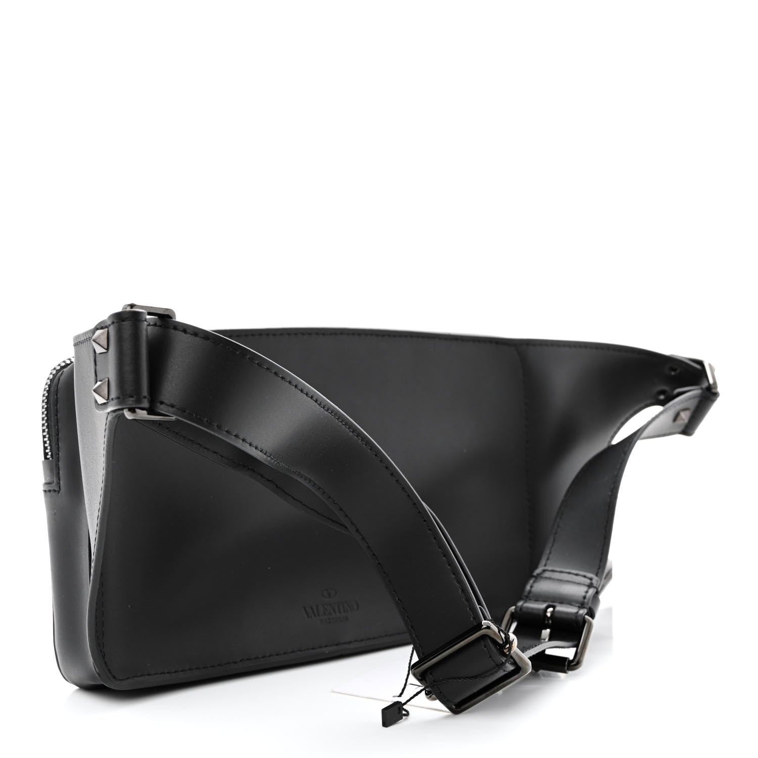 Valentino Garavani Calfskin VLTN Belt Bag Black 3 of 9
