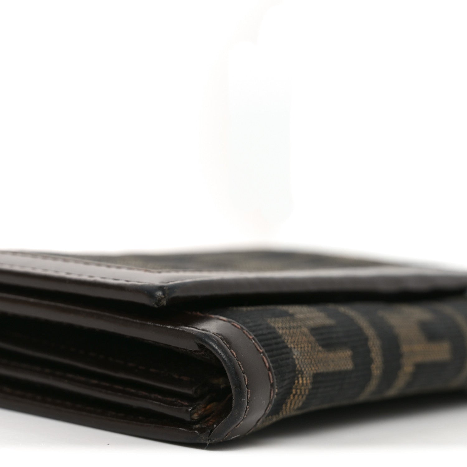 Fendi Zucca Compact Wallet Tobacco 8 of 9