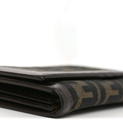 Fendi Zucca Compact Wallet Tobacco 8 of 9