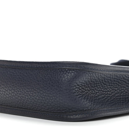 Hermes Taurillon Clemence Evelyne TPM Bleu Nuit 10 of 11