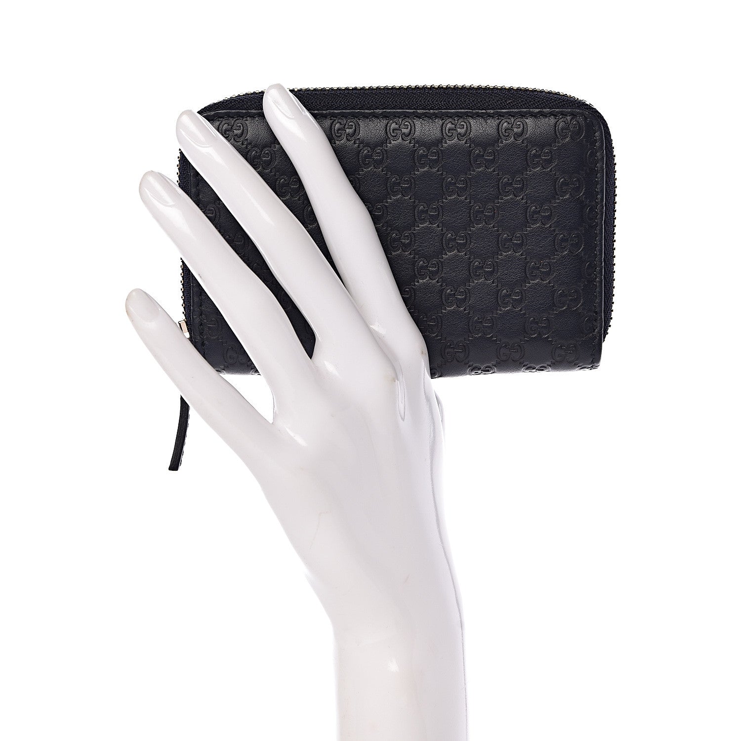 Gucci Microguccissima Zip Around Card Case Navy 2 of 8