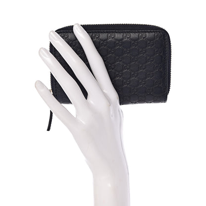 Gucci Microguccissima Zip Around Card Case Navy 2 of 8