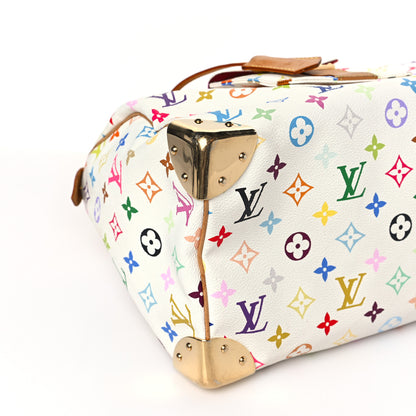 Louis Vuitton Monogram Multicolor Speedy 30 White 8 of 9