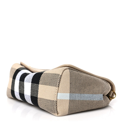 Burberry Canvas Check Hackberry Crossbody Bag Soft Fawn 7 of 8