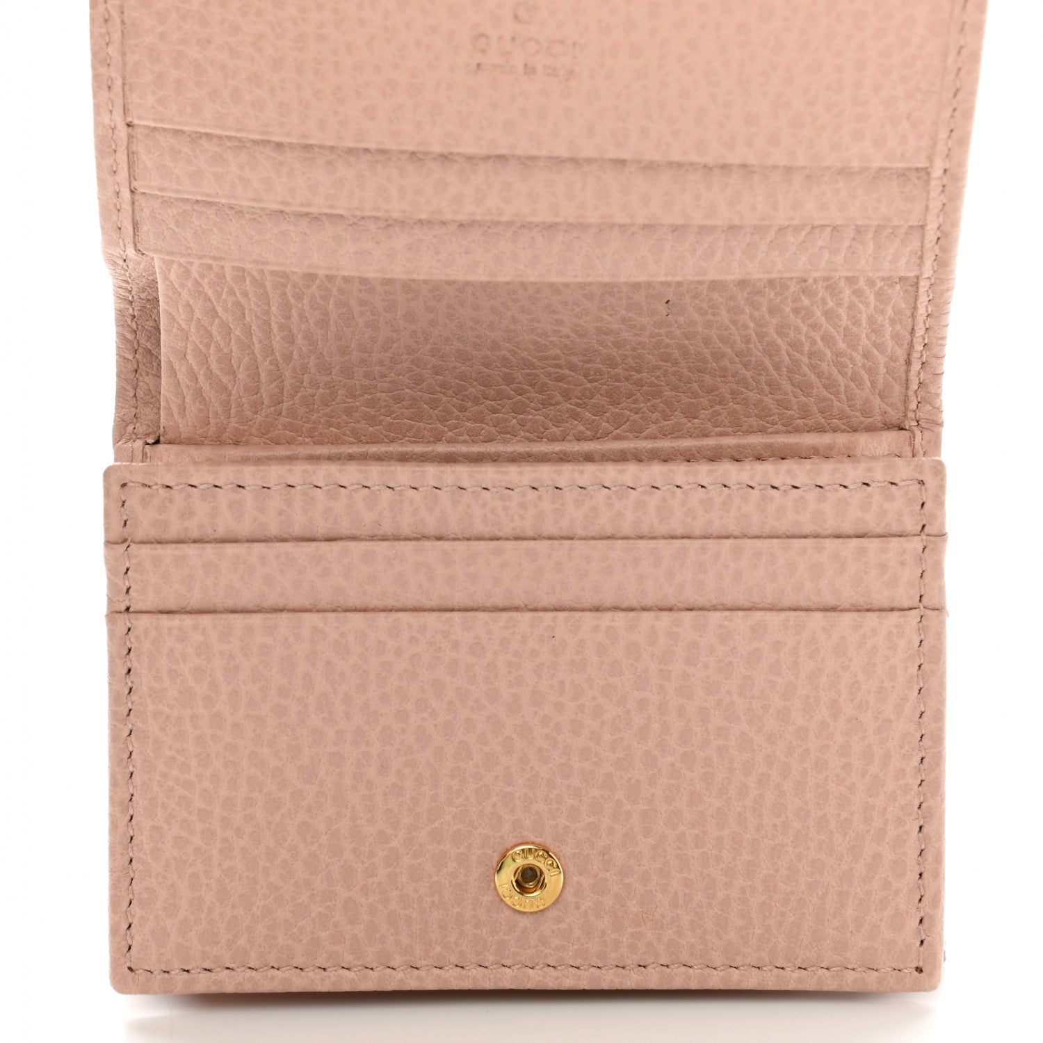 Gucci Dollar Calfskin GG Marmont Card Case Perfect Pink 5 of 8