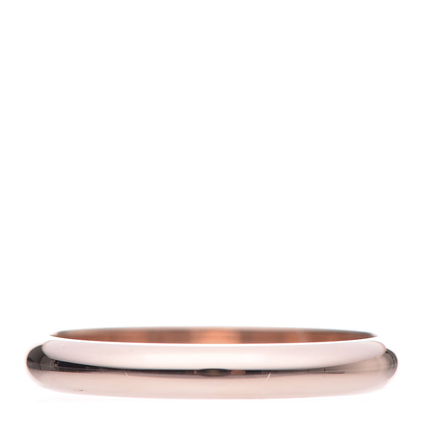 18K Pink Gold 2.5mm 1895 Wedding Band Ring 48 4.5