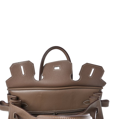 Hermes Taurillon Clemence Birkin 30 Etoupe 26 of 31