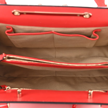 Valentino Garavani Vitello Lace Demetra Satchel Coral 5 of 13
