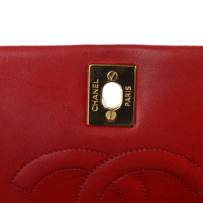 Chanel Lambskin Quilted Medium Single Flap Red 9 of 9
