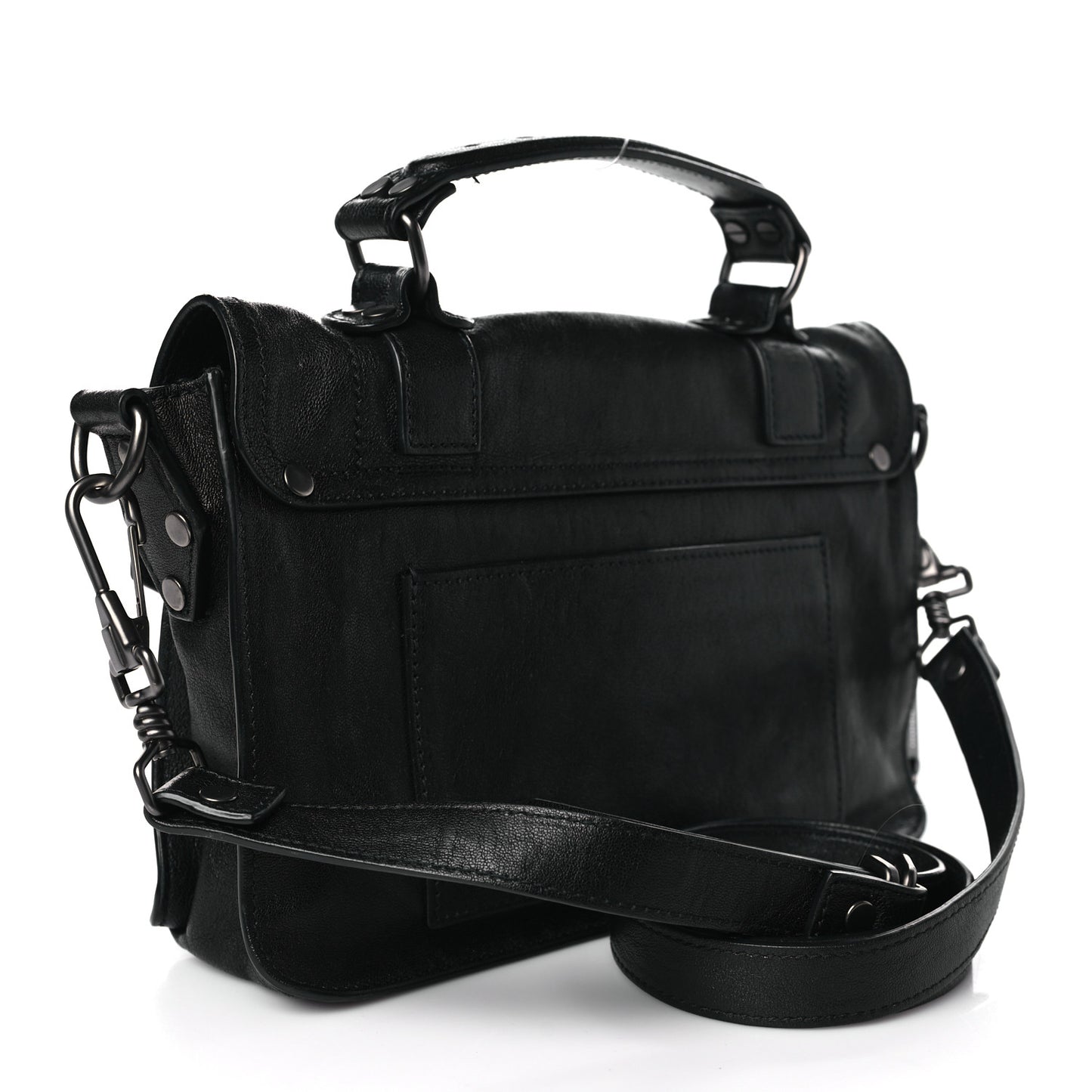 Lambskin Tiny PS1 Satchel Black