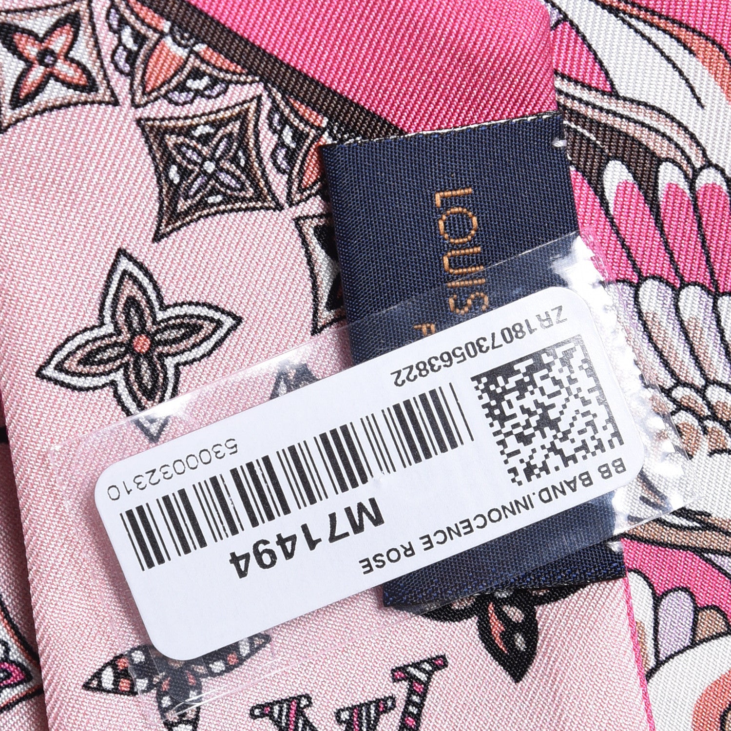 Louis Vuitton Silk Monogram Innocence BB Bandeau Rose 4 of 4