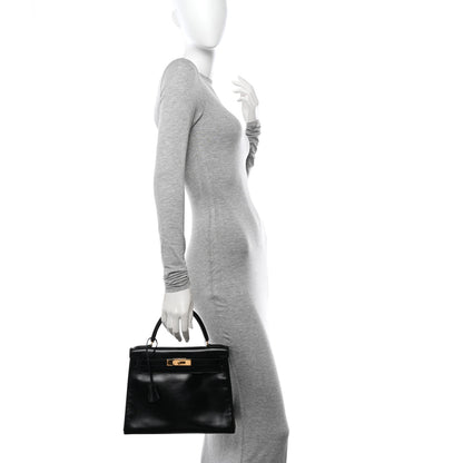 Hermes Box Kelly Retourne 28 Black 2 of 18