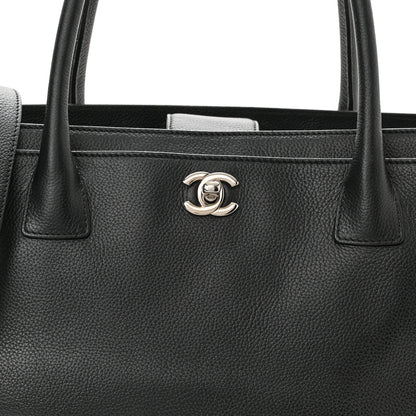Chanel Calfskin Cerf Executive Shopper Tote Black 8 of 12