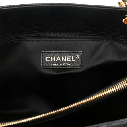 Chanel Caviar Quilted Grand Shopping Tote GST Black 6 of 10