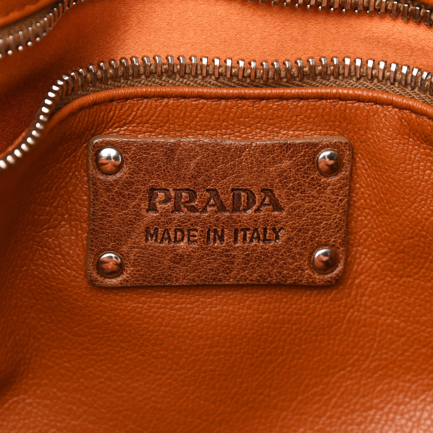 Prada Glace Calfskin Shoulder Bag Tan 6 of 12