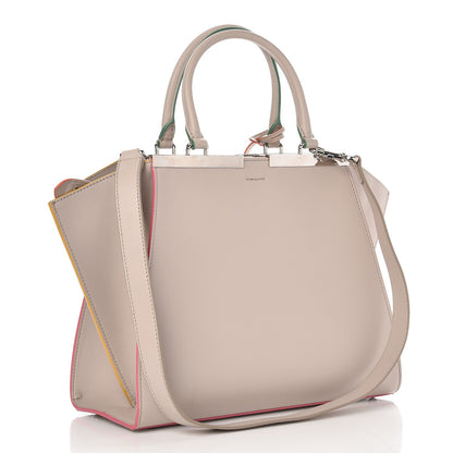 Fendi Vitello Dolce Petite 3Jours Tote Grigio Polvere 3 of 8