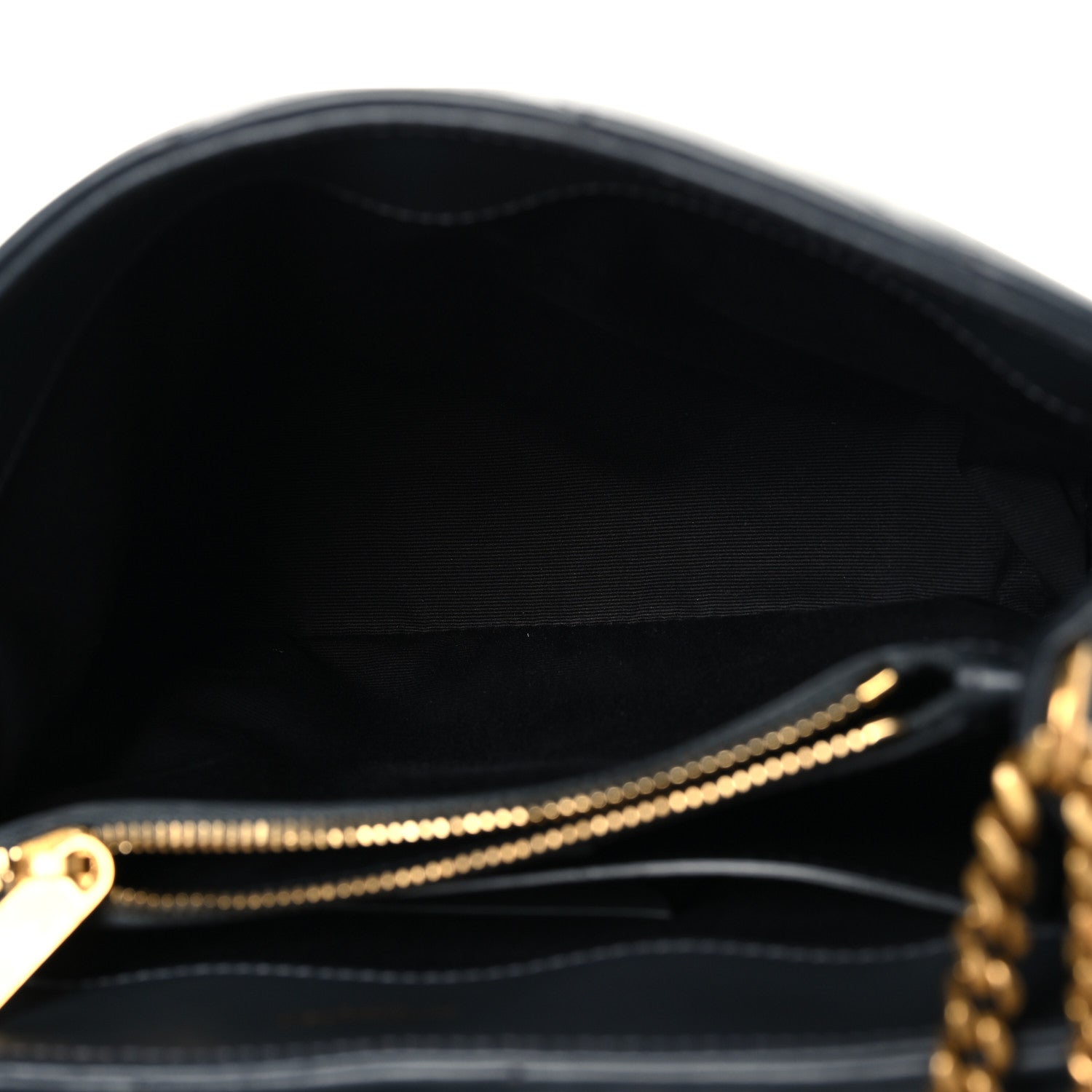 Saint Laurent Calfskin Y Quilted Monogram Small Loulou Chain Satchel Dark Smog 5 of 10