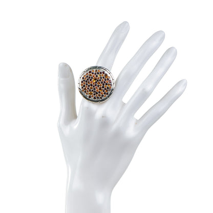 John Hardy Sterling Silver Citrine Garnet Kali Lavafire Ring 53 6.5 2 of 5