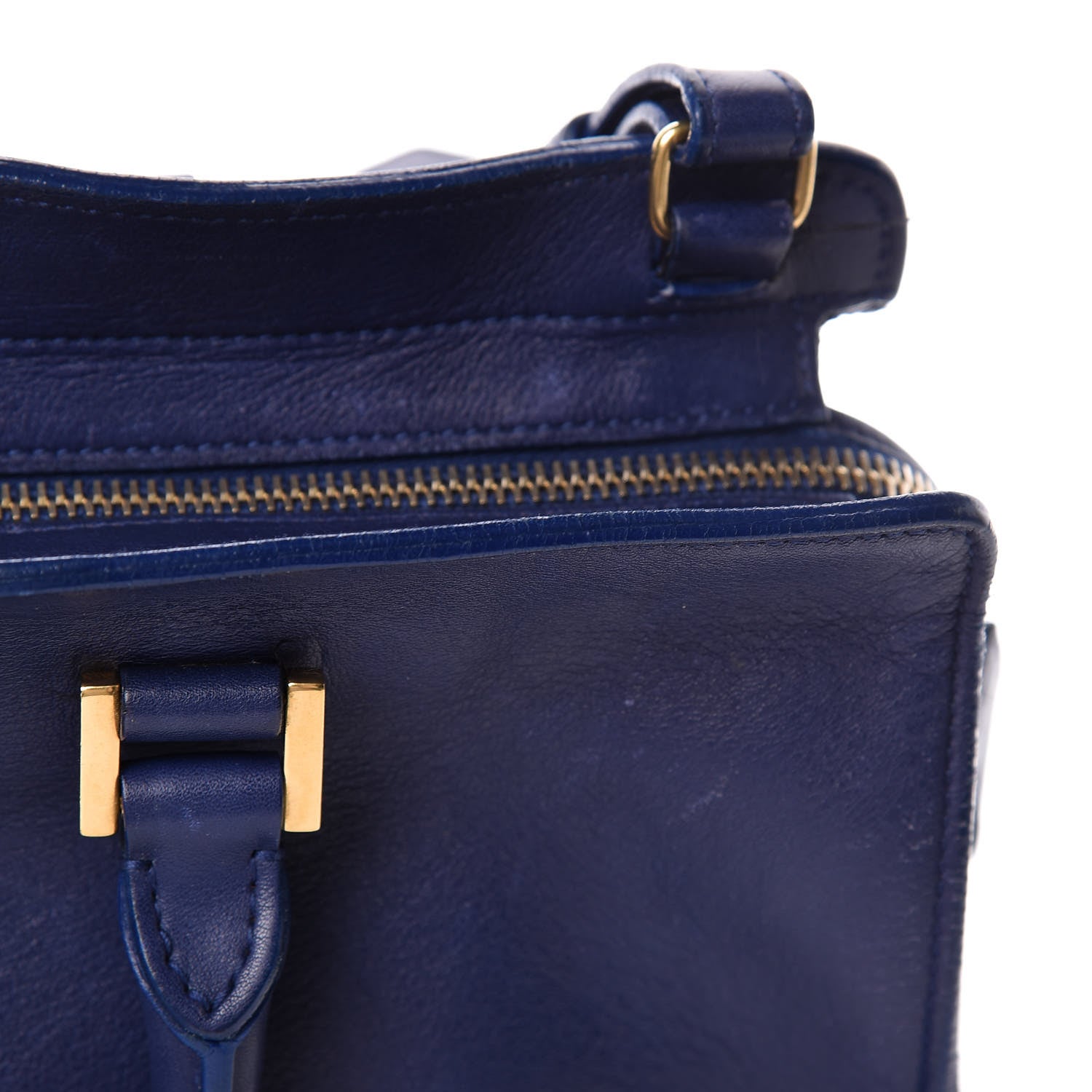 Saint Laurent Calfskin Small Classic Y Cabas Royal Blue 18 of 31